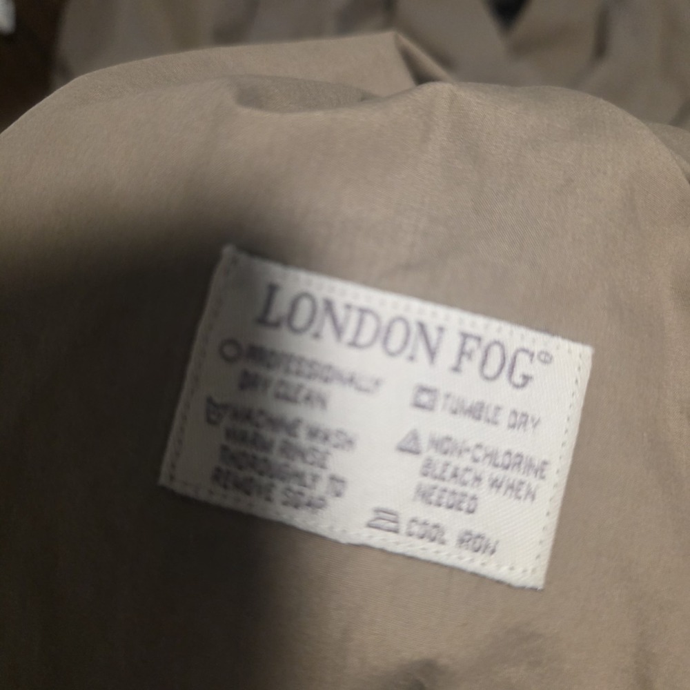 London Fog Trench Coat Xl I2 - Picture 6 of 6